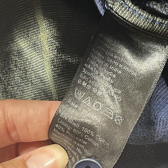 Kavu Jacket Mens Medium Blue Plaid Stripe Hooded Full Zip Cotton Flannel Shirt - Picture 6 of 12